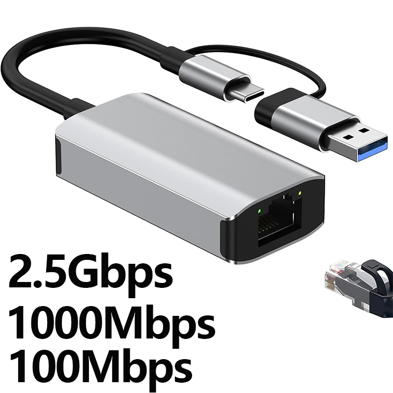 Laptop Accessories Gadgets - อะแดปเตอร์ USB 3.0 Type-C เป็น RJ45