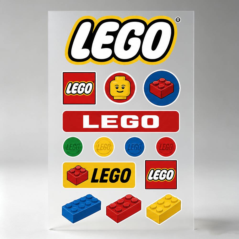 Lego Laptop Accessories - สติกเกอร์ L-Lego สำหรับติดรถยนต์ บังโคลน กระจก รถจักรยานยนต์
