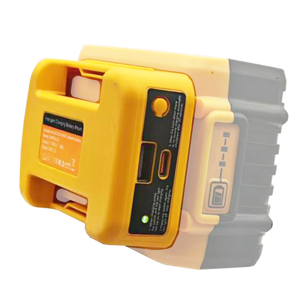 Laptop Accessories Gadgets - อะแดปเตอร์จ่ายไฟ USB Type C สำหรับแบตเตอรี่ DeWalt