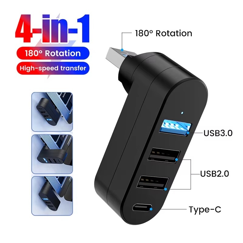 Laptop Accessories Gadgets - ยูเอสบีฮับ 3.0 มินิสปลิตเตอร์บ็อกซ์ 4 พอร์ต 180