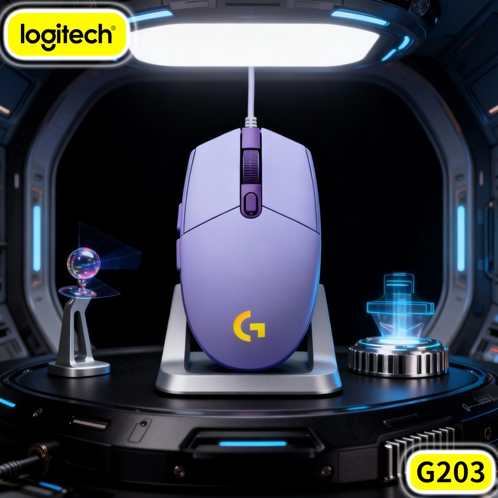 เมาส์เกมมิ่งแบบมีสาย Logitech  - Logitech Mouse G203 บทวิจารณ์และราคา