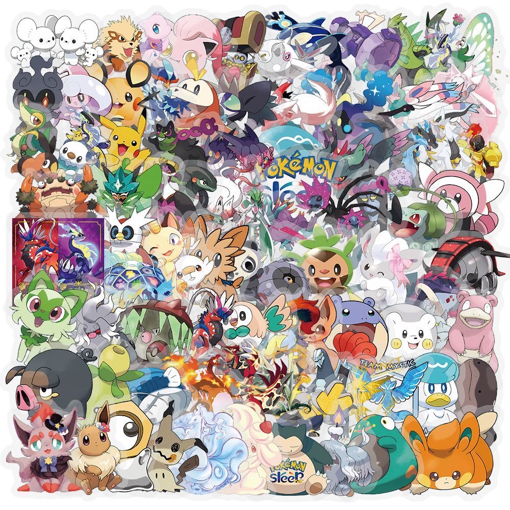 สติ๊กเกอร์โปเกมอน 100 ชิ้น ลาย - Laptop Accessories Cute บทวิจารณ์และราคา