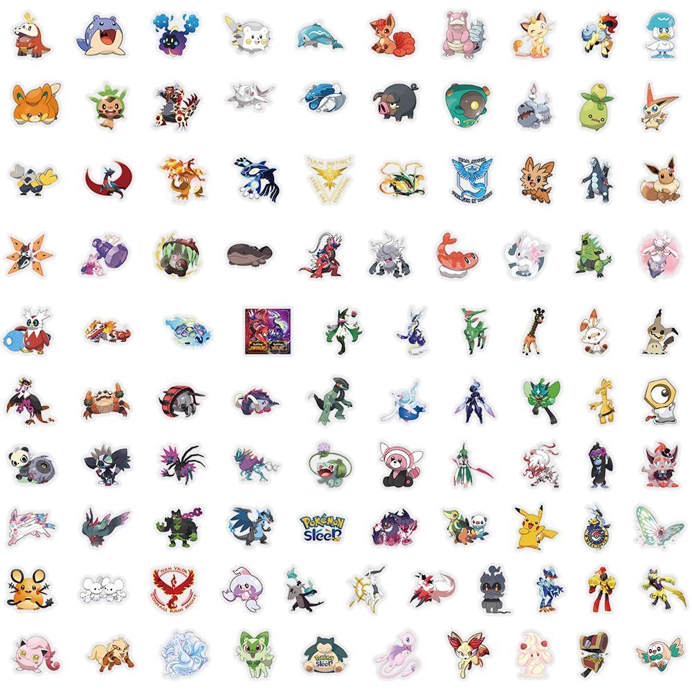 สติ๊กเกอร์โปเกมอน 100 ชิ้น ลาย - Laptop Accessories Cute บทวิจารณ์และราคา