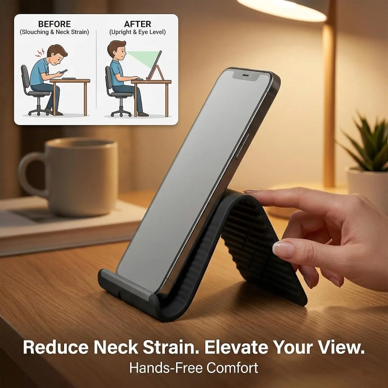 ที่วางโทรศัพท์ซิลิโคนแบบพับได้ - Laptop Extra Accessories บทวิจารณ์และราคา