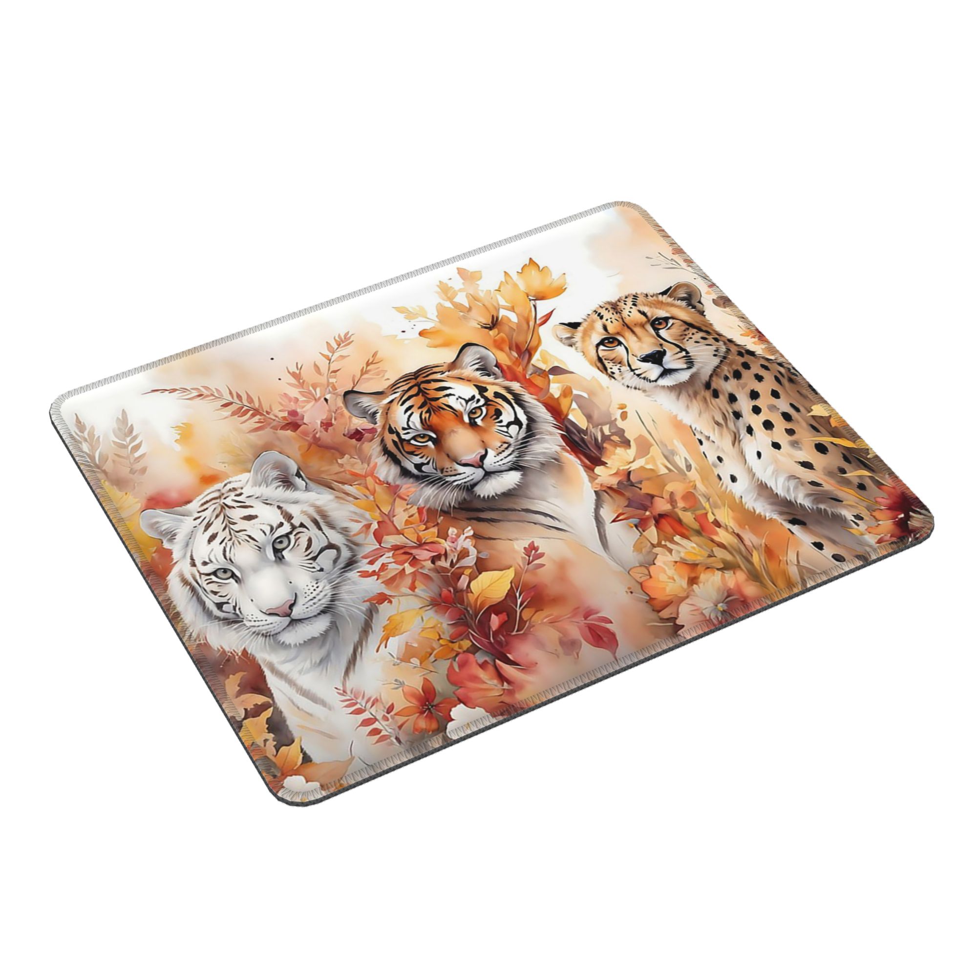 แผ่นรองเมาส์ลายหน้าเสือและใบไม - Laptop Accessories Nearby บทวิจารณ์และราคา