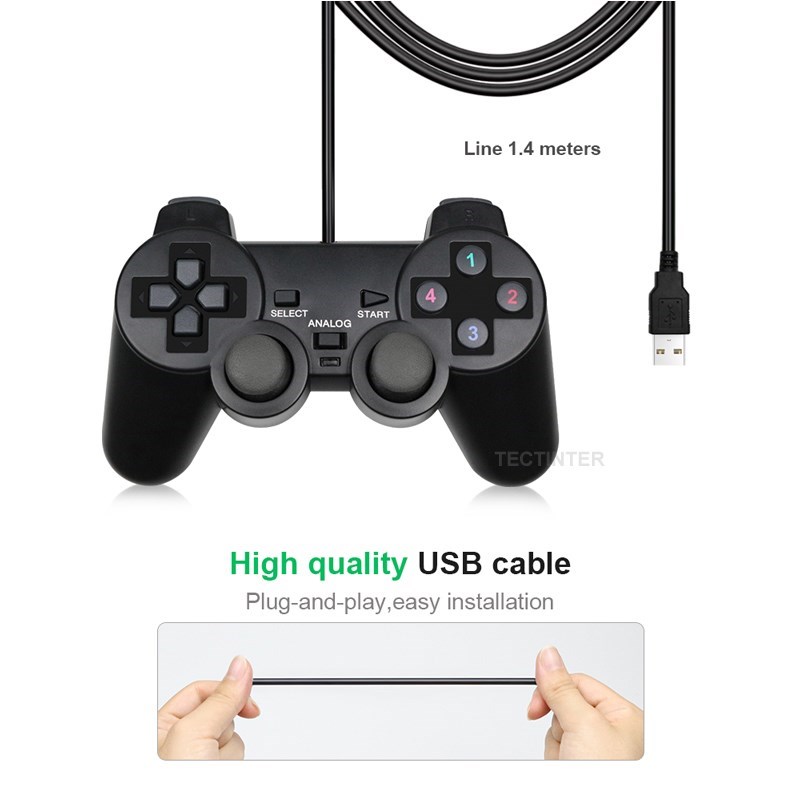จอยสติ๊กเกม USB แบบมีสาย สำหรั - Laptop Accessories For Programmers บทวิจารณ์และราคา