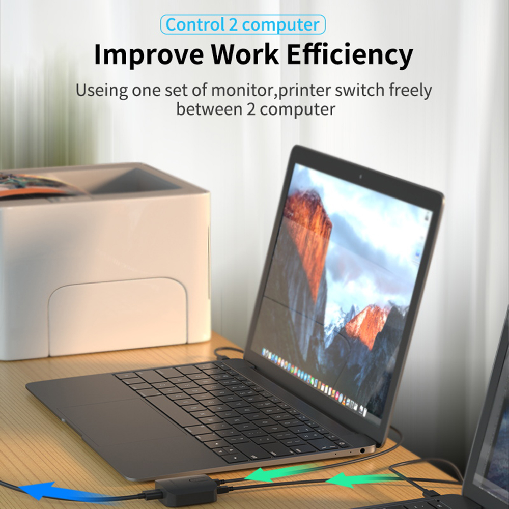 2X1กล่องสวิตช์ KVM ตัวเลือกสวิ - Laptop Extra Accessories บทวิจารณ์และราคา