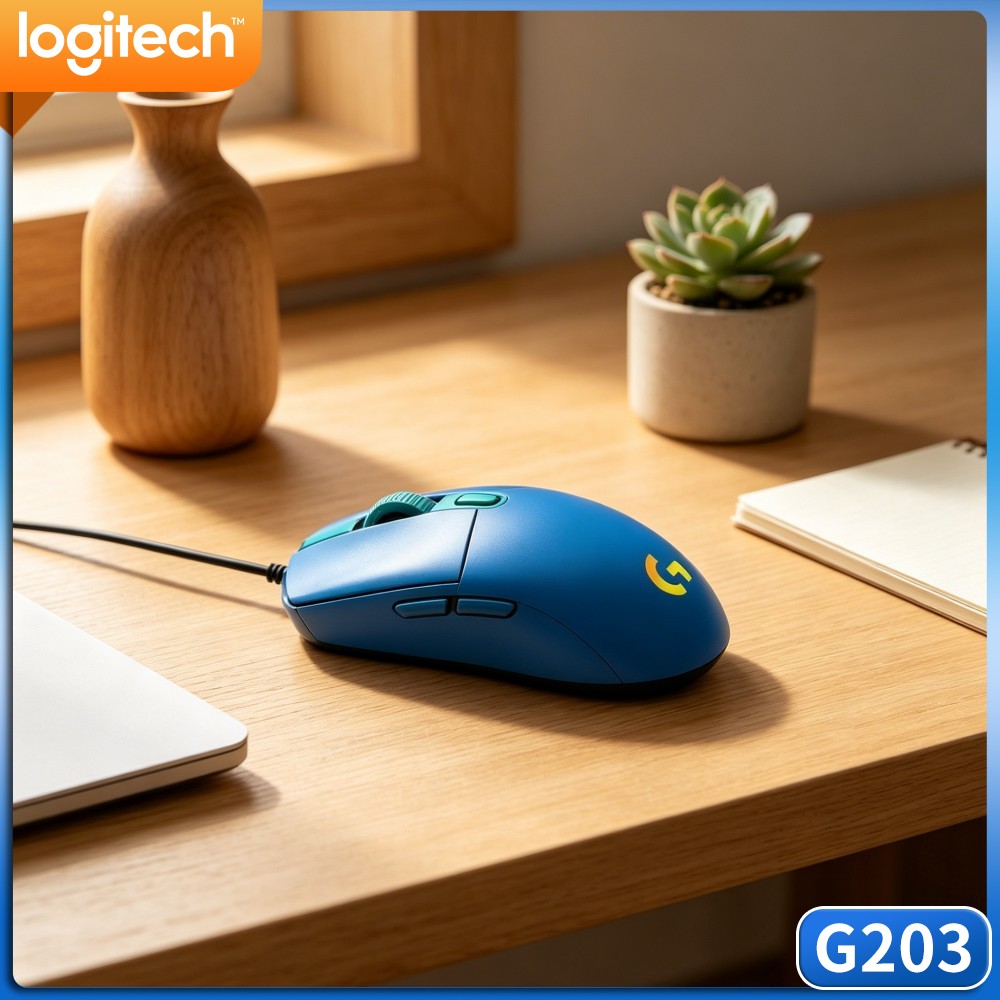 เมาส์เกมมิ่งแบบมีสาย Logitech  - Logitech Mouse G203 บทวิจารณ์และราคา
